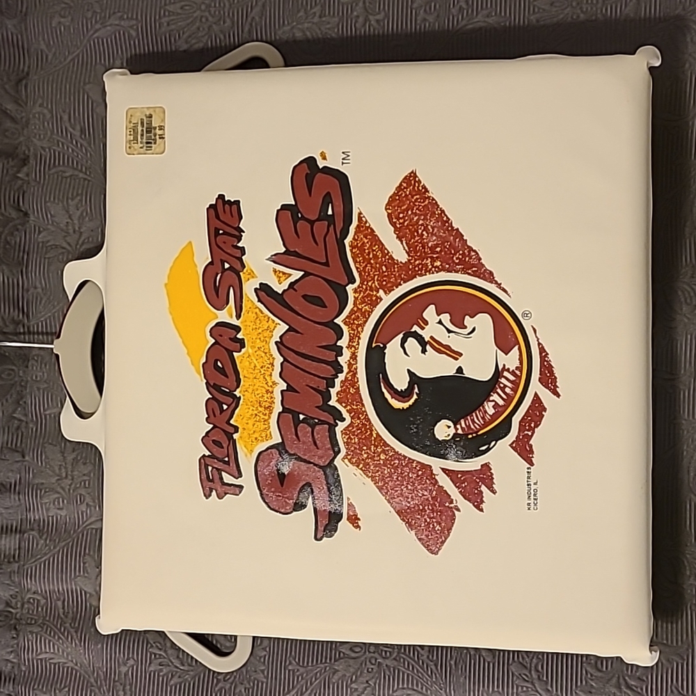 🌸 Florida State Seminoles NWT 1995 Vintage Stadium Cushion